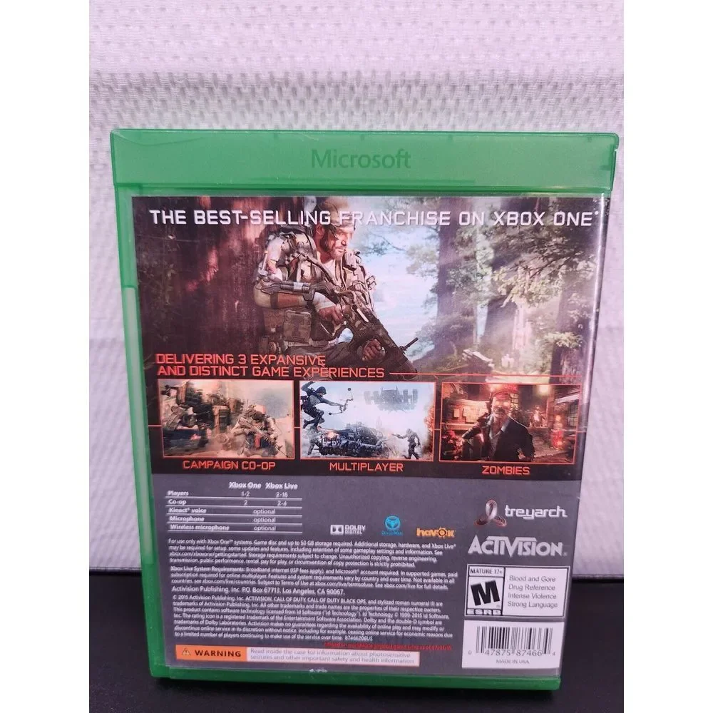 Call of Duty: Black Ops III 3 Three‎ (Xbox One, 2015) Complete Works